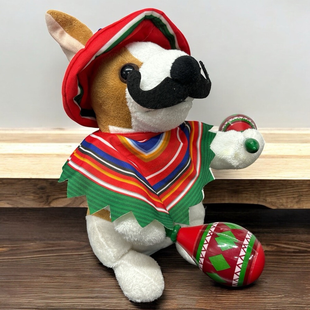 Animated‎ Mariachi Chihuahua w/ Maracas Plays "Marcarena" Dancing Dog 12" NWT